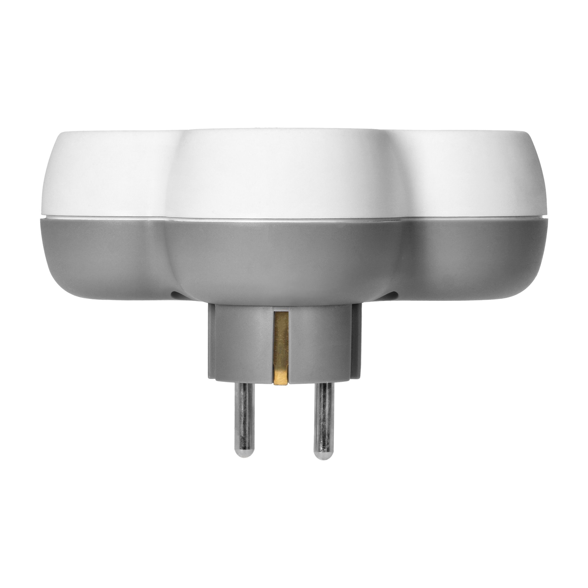 Pistorasian jakaja 3x Schuko - valkoinen/harmaa - Image 3