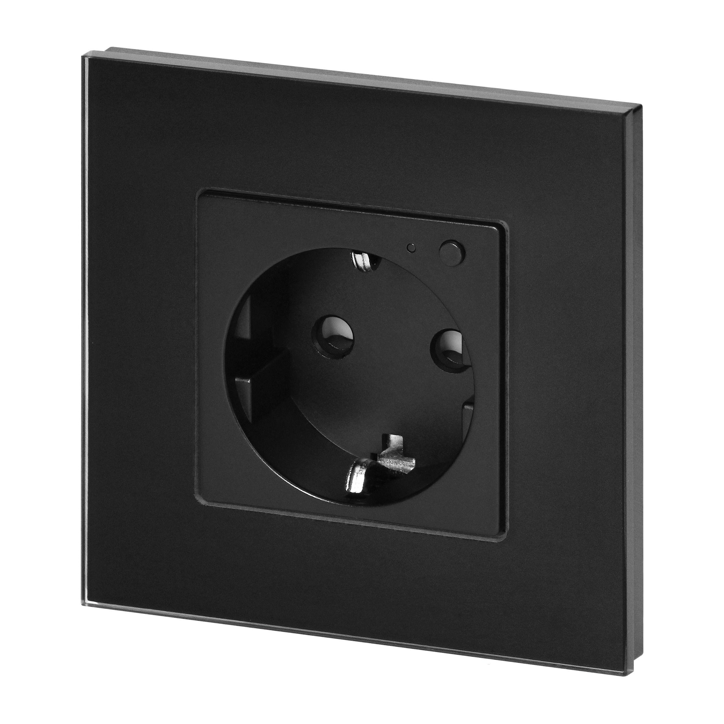 Tuya Smart Wi-Fi pistorasia älykotiin - musta lasi - Image 8